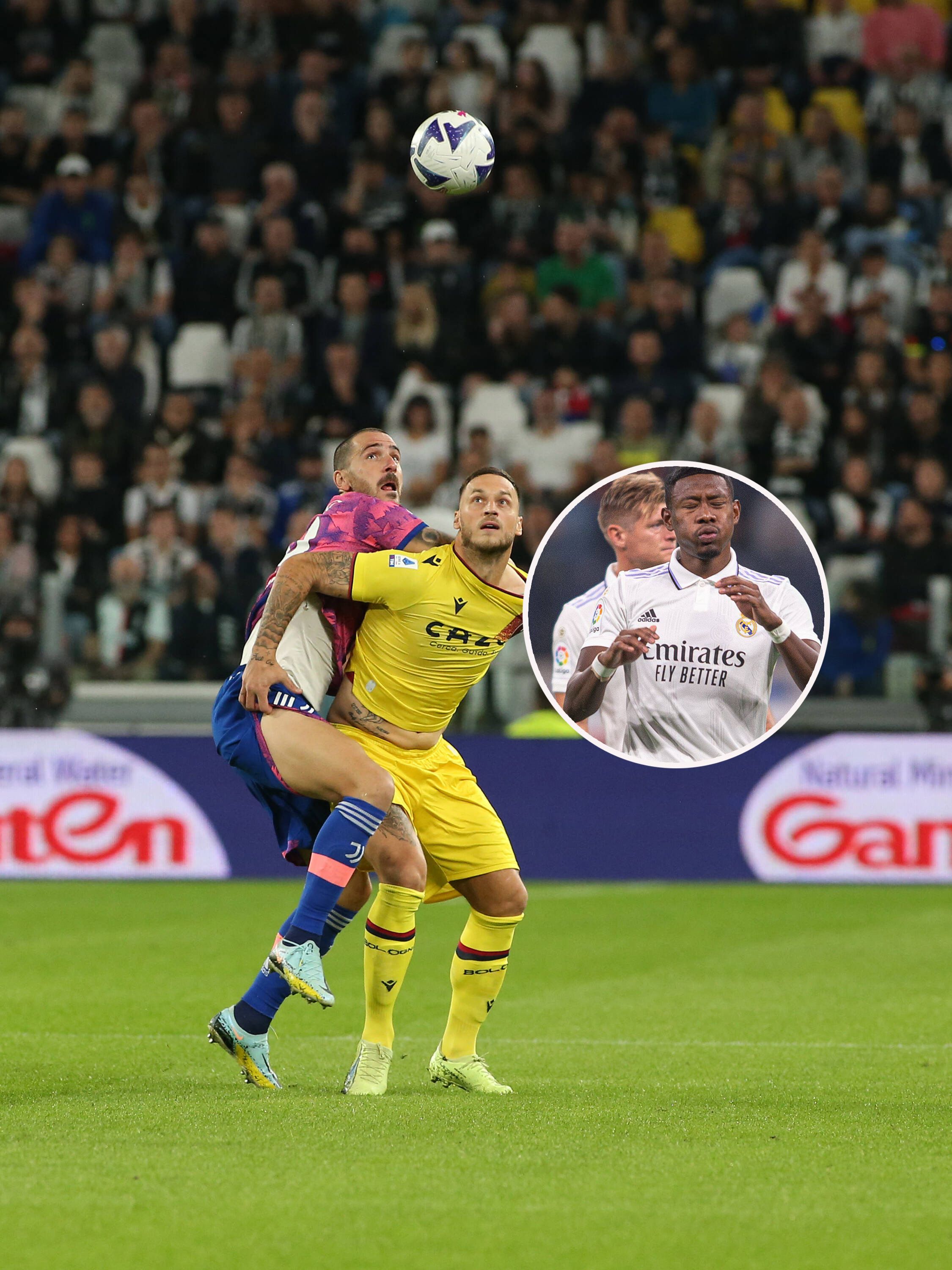 Arnautovic (l.) unterlag Juve mit 0:3, Alaba (r.) kam mit Real nur zu einem 1:1.