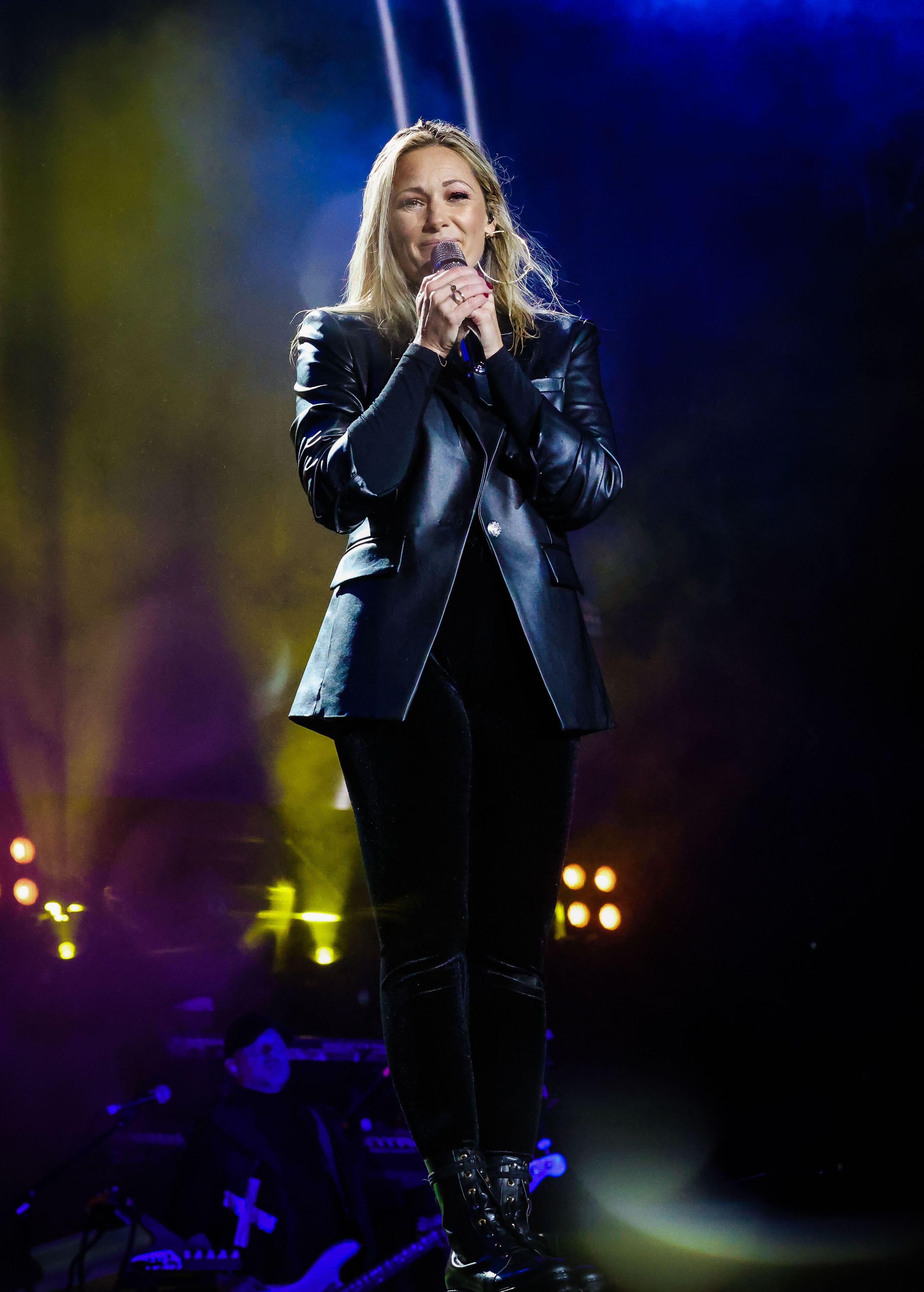 Helene Fischer im Lederlook in Bad Hofgastein.