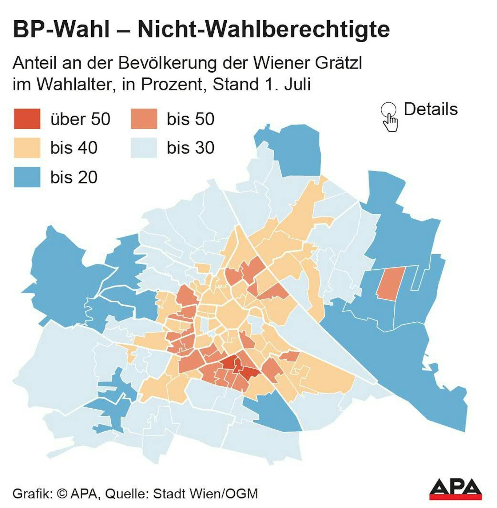 So viele dürfen in Wien nicht an der Hofburg-Wahl teilnehmen