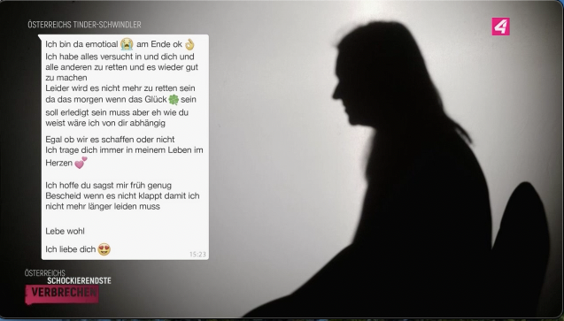 Tinder-Schwindler aus Wels auf Puls 4