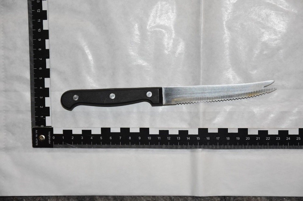 Mit diesem Messer soll das Opfer (31) bedroht worden sein.