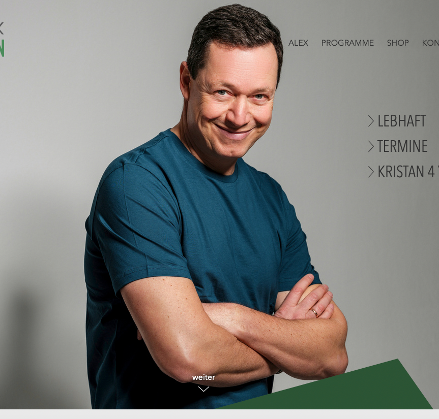 Alex Kristan feiert die Premiere von seinem neuen Programm 