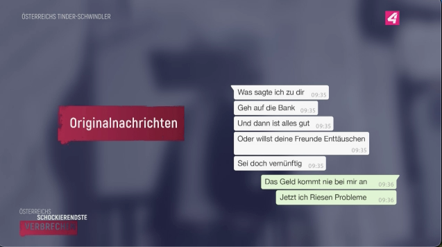 Tinder-Schwindler aus Wels auf Puls 4