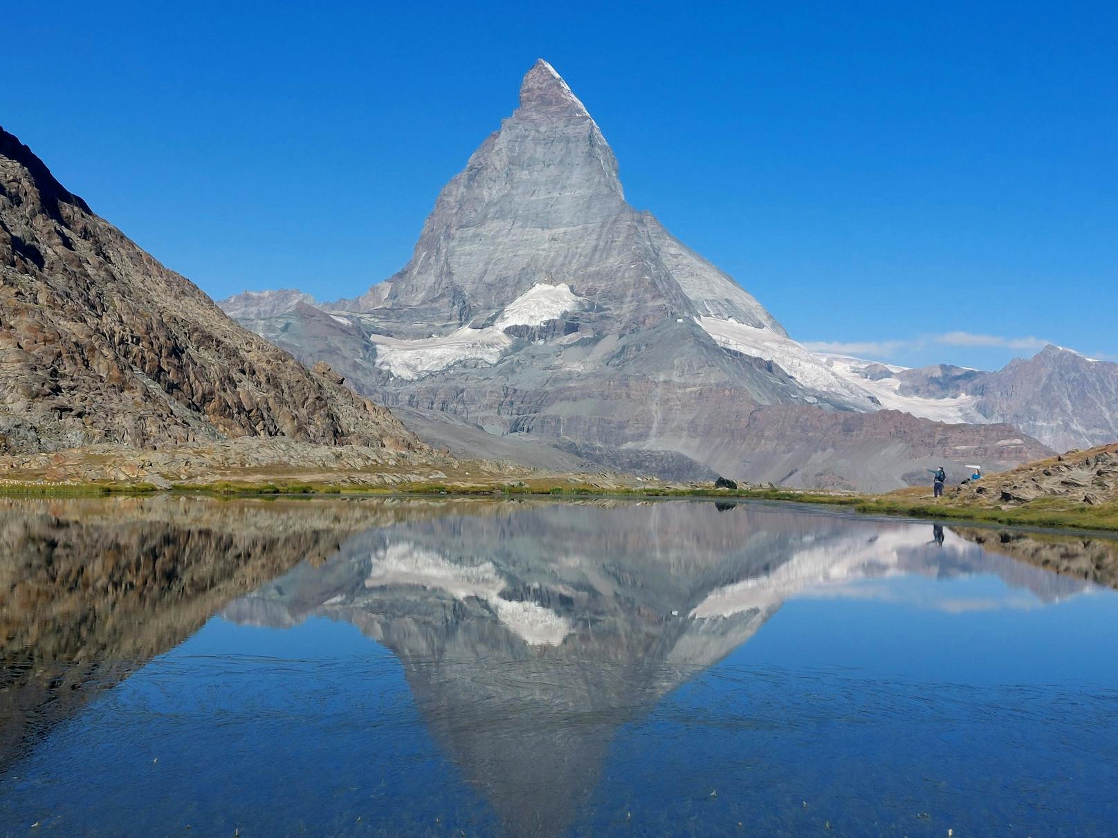 Auf dem Matterhorn fehlt der Schnee.