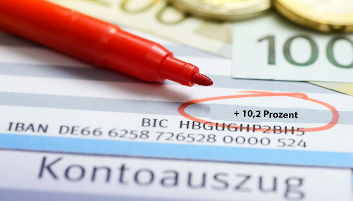 Gestaffelte Erhöhung: 10,2 Prozent Plus gibt es für Mindestpensionisten.