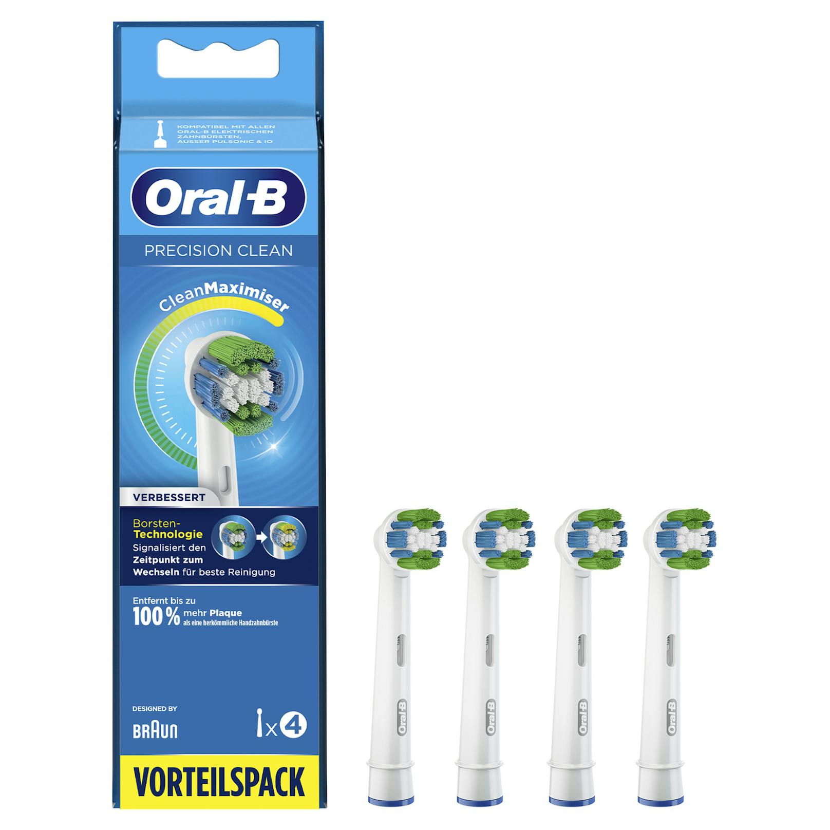 Oral-B Aufsteckbürsten Precision Clean mit CleanMaximiser-Technologie