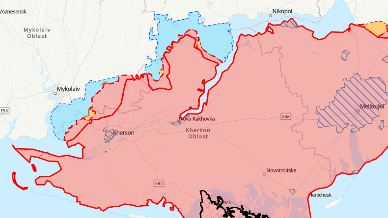 Die ukrainische Armee ist nur noch rund 30 Kilometer von Cherson entfernt.