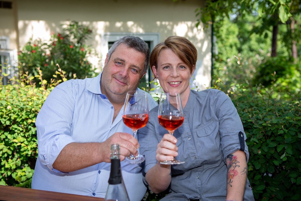 Seit Jahren führen Martin Trat und seine Frau Sabine den Heurigen Trat-Wiesner in Klosterneuburg-Weidling.