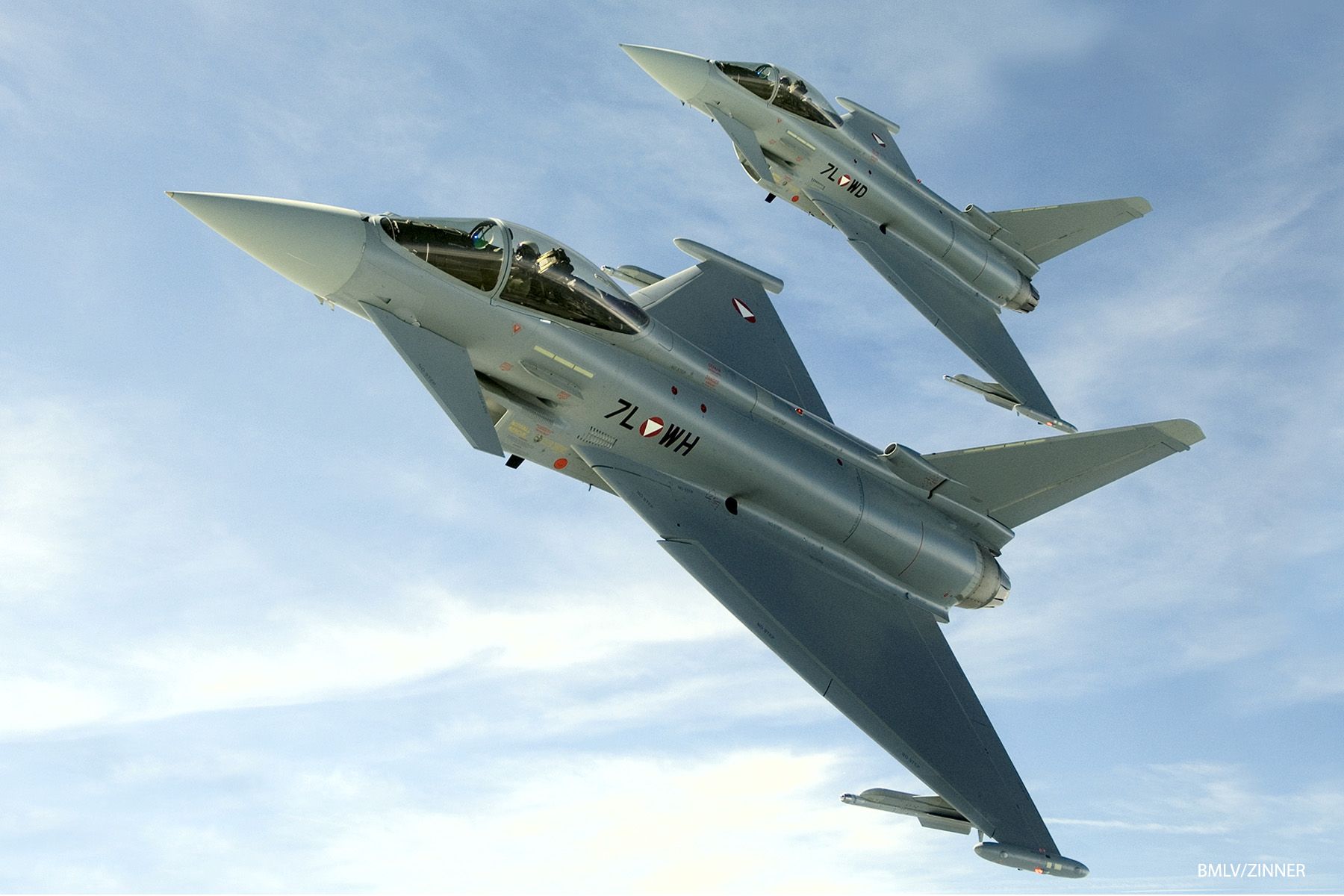 Eurofighter fliegen über Wr. Neustadt