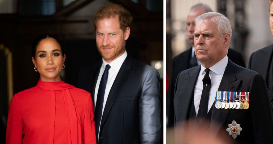 Prinz Harry, Herzogin Meghan und Prinz Andrew stehen ganz unten auf der Liste der Royals.