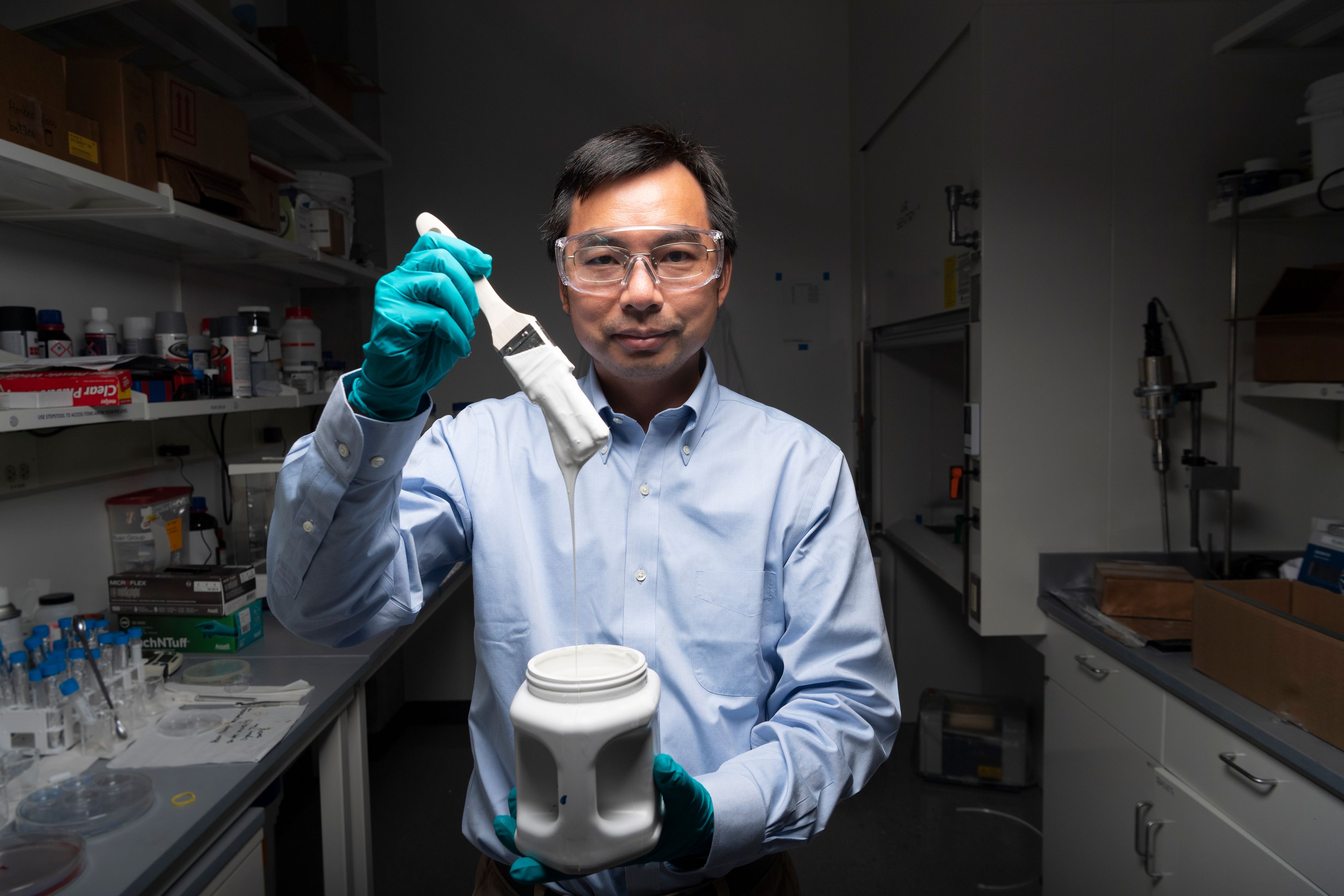 Xiulin Ruan, a Purdue University professor of mechanical engineering, and his students have created the whitest paint in the world. 