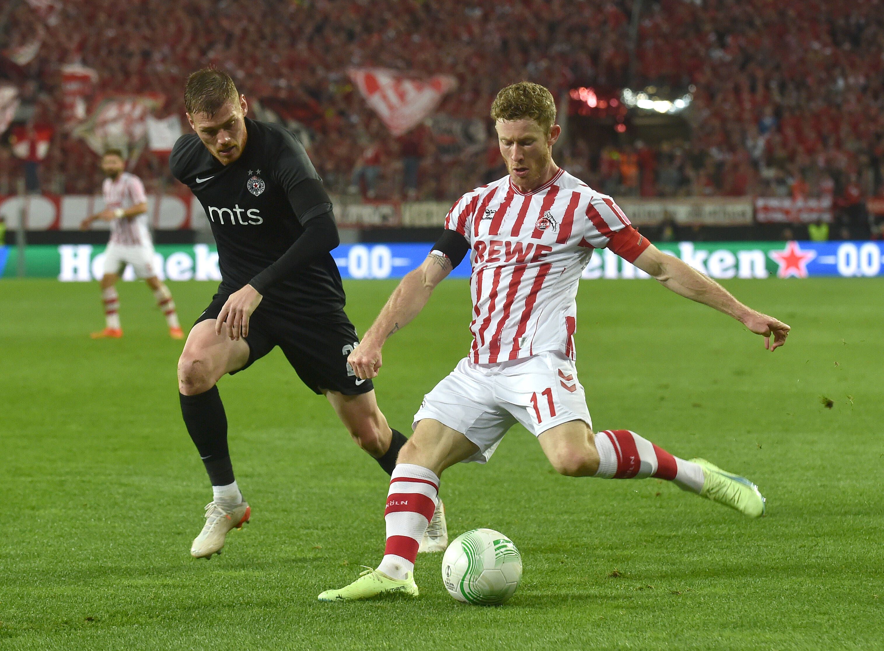 Florian Kainz muss sich Belgrad mit 0:1 geschlagen geben.