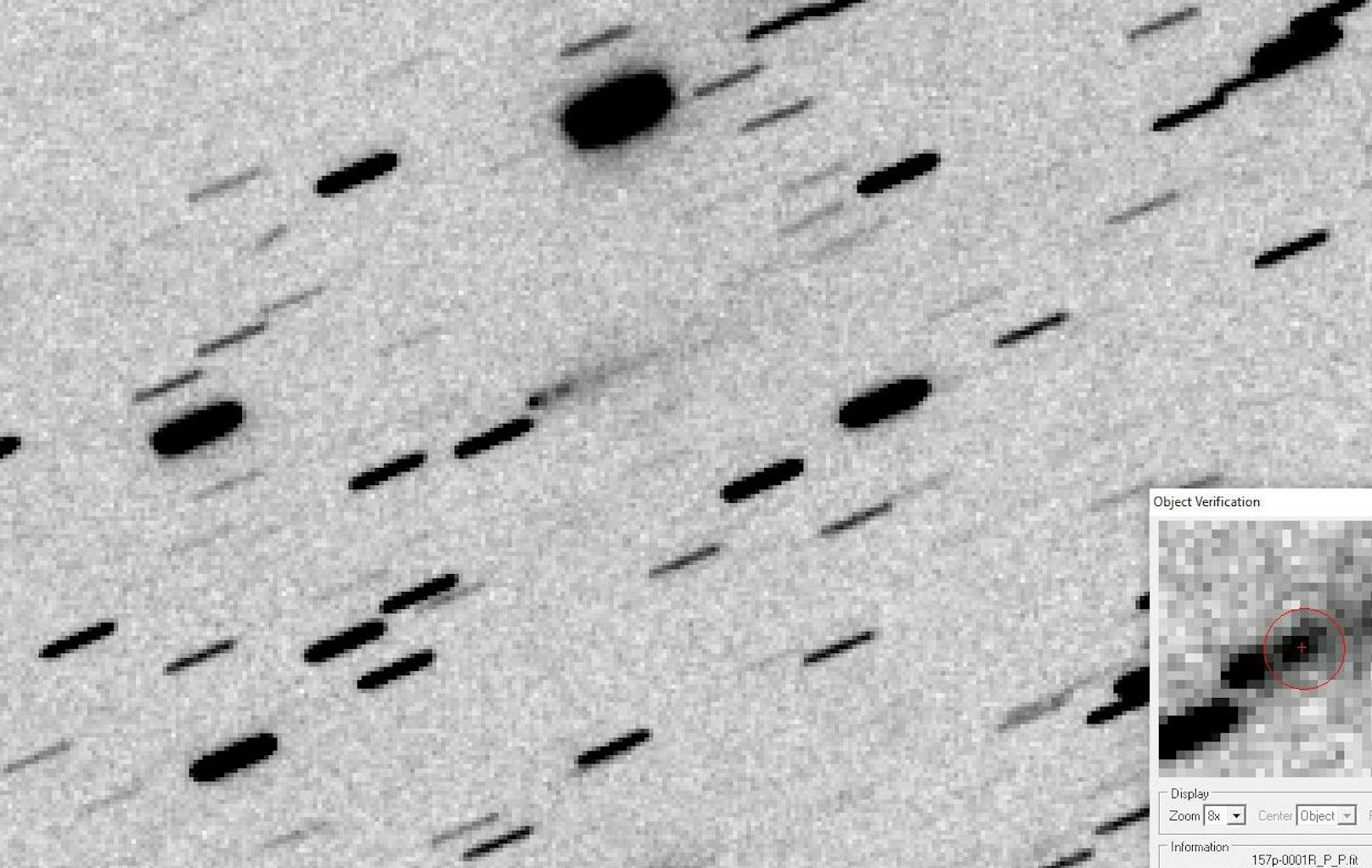 Hobbyastronom Martin Jäger entdeckte den Mini-Kometen, der vom Mutterkometen 157P/Tritton abgesplittert ist. 