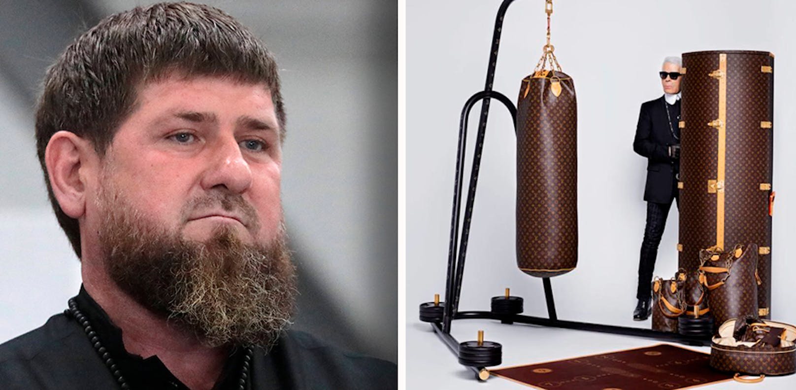Ramsan Kadyrow ist in Besitz eines Luxus-Boxsacks. 
