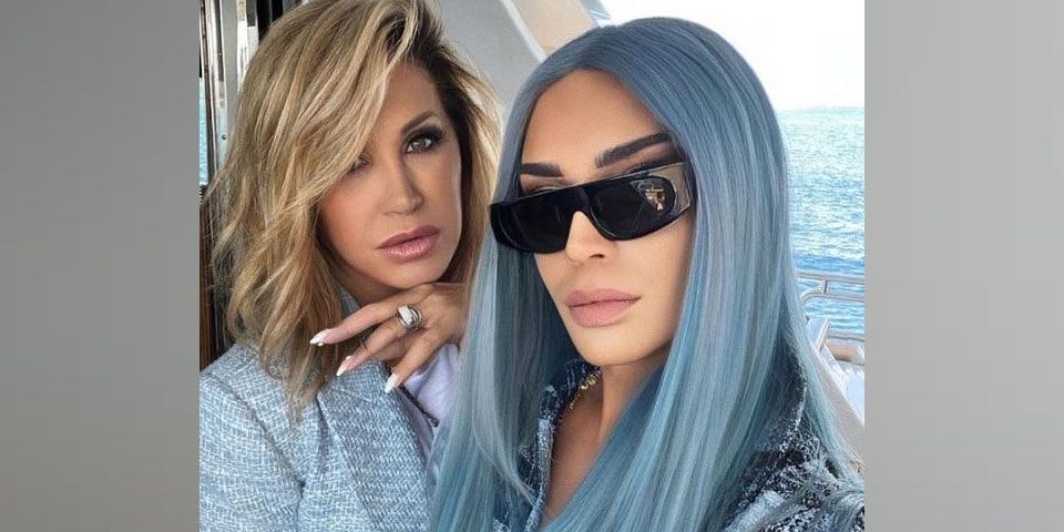 Hier posiert Carmen Geiss (l.) mit ihrem Hairstylisten.