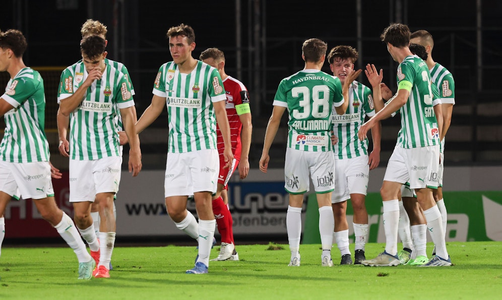 Die Rapid-Amateure gewinnen ihr Gastspiel in Kapfenberg.