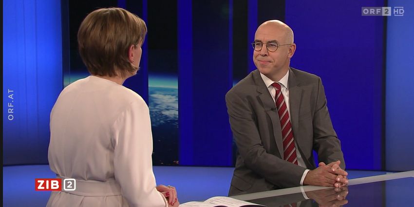 Hohe Preise, hohe Inflation, hohe Gefahr von Arbeitsplatzverlusten – Wifo-Chef Gabriel Felbermayr in der ORF-"ZIB2".