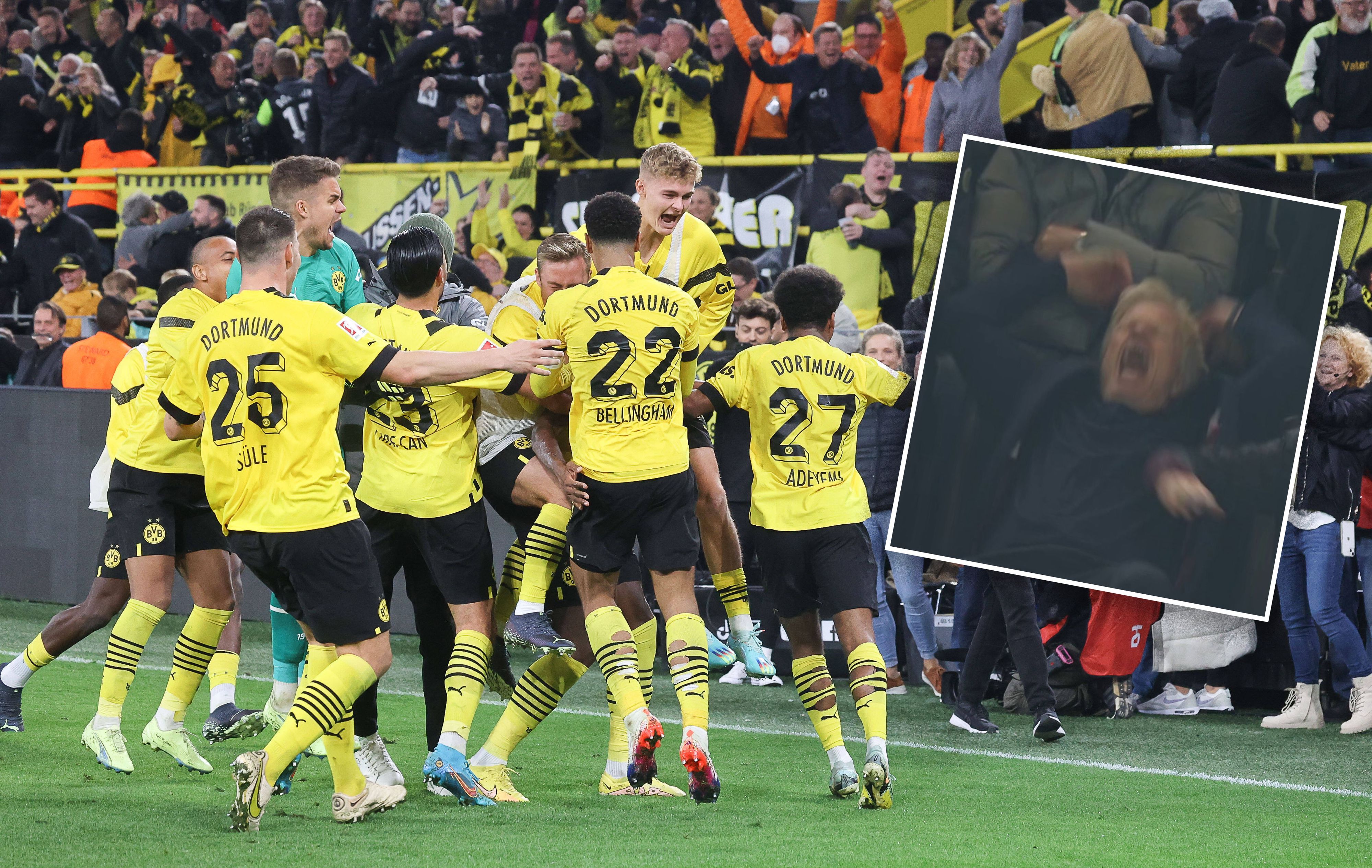 Oliver Kahn ärgert sich über den Last-Minute-Ausgleich.