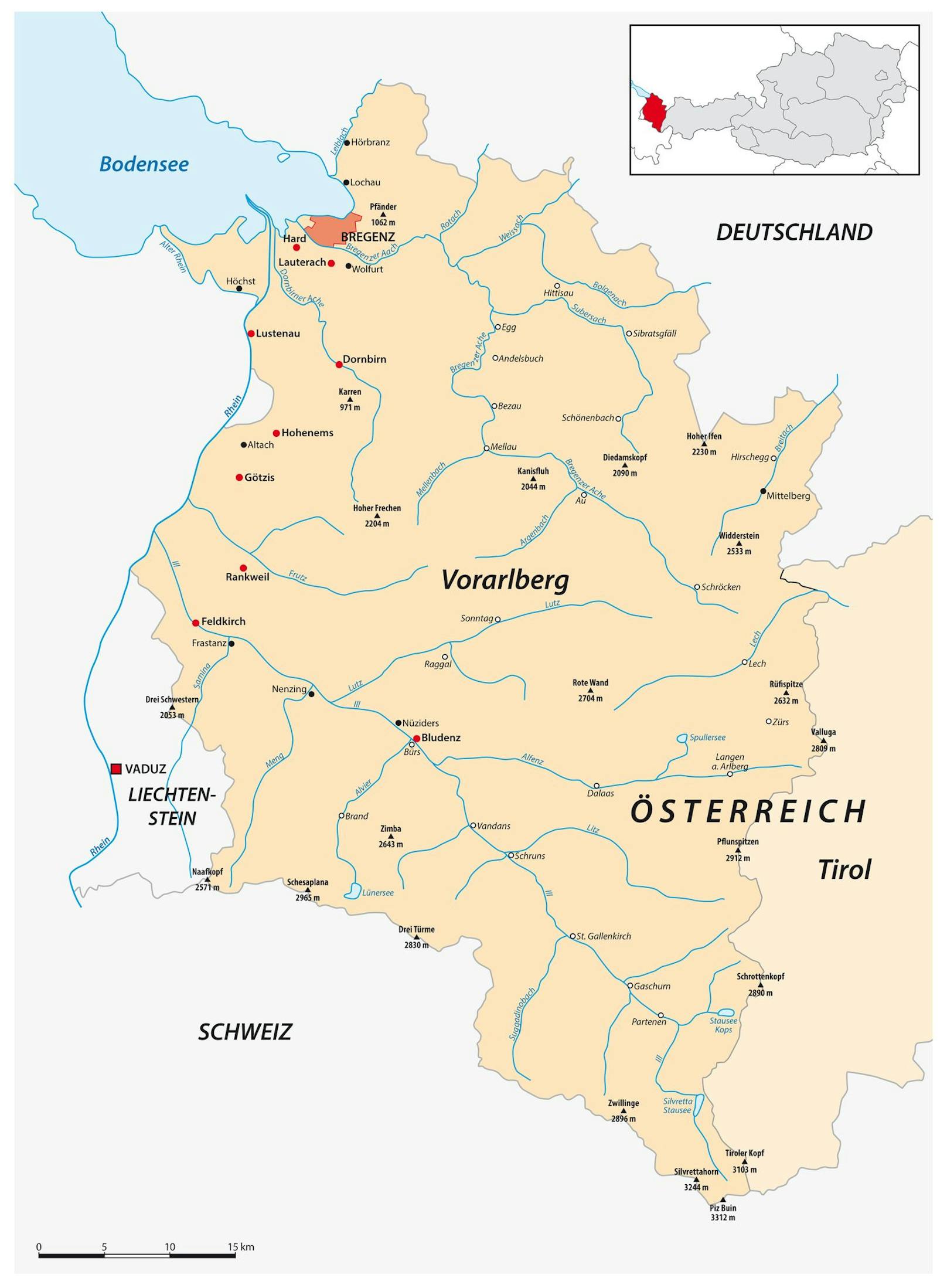 So stimmten die Vorarlberger Bezirke und Gemeinden bei der Hofburg-Wahl ab.