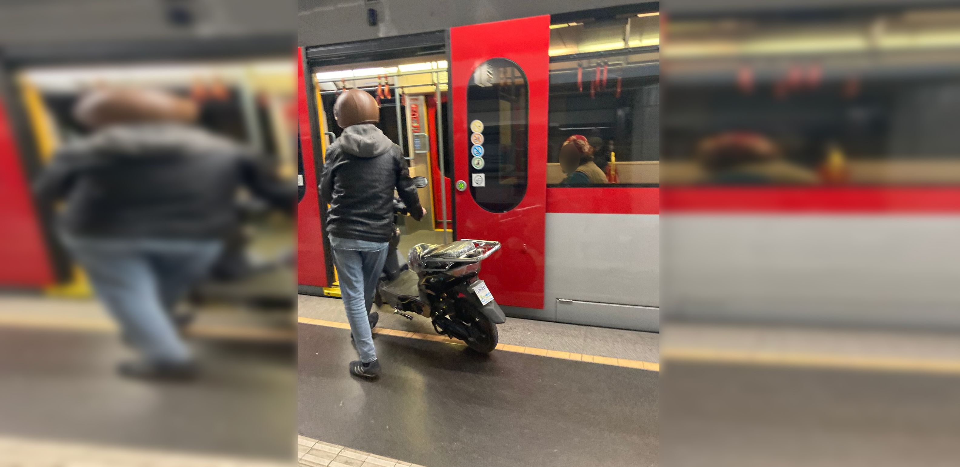 Praktisch, aber nicht erlaubt: E-Mopeds in den Öffis.