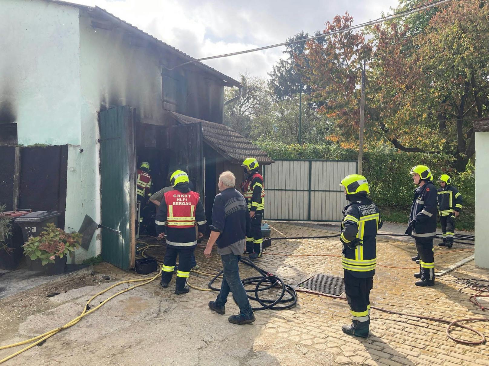 Großeinsatz bei Brand im Bezirk Hollabrunn