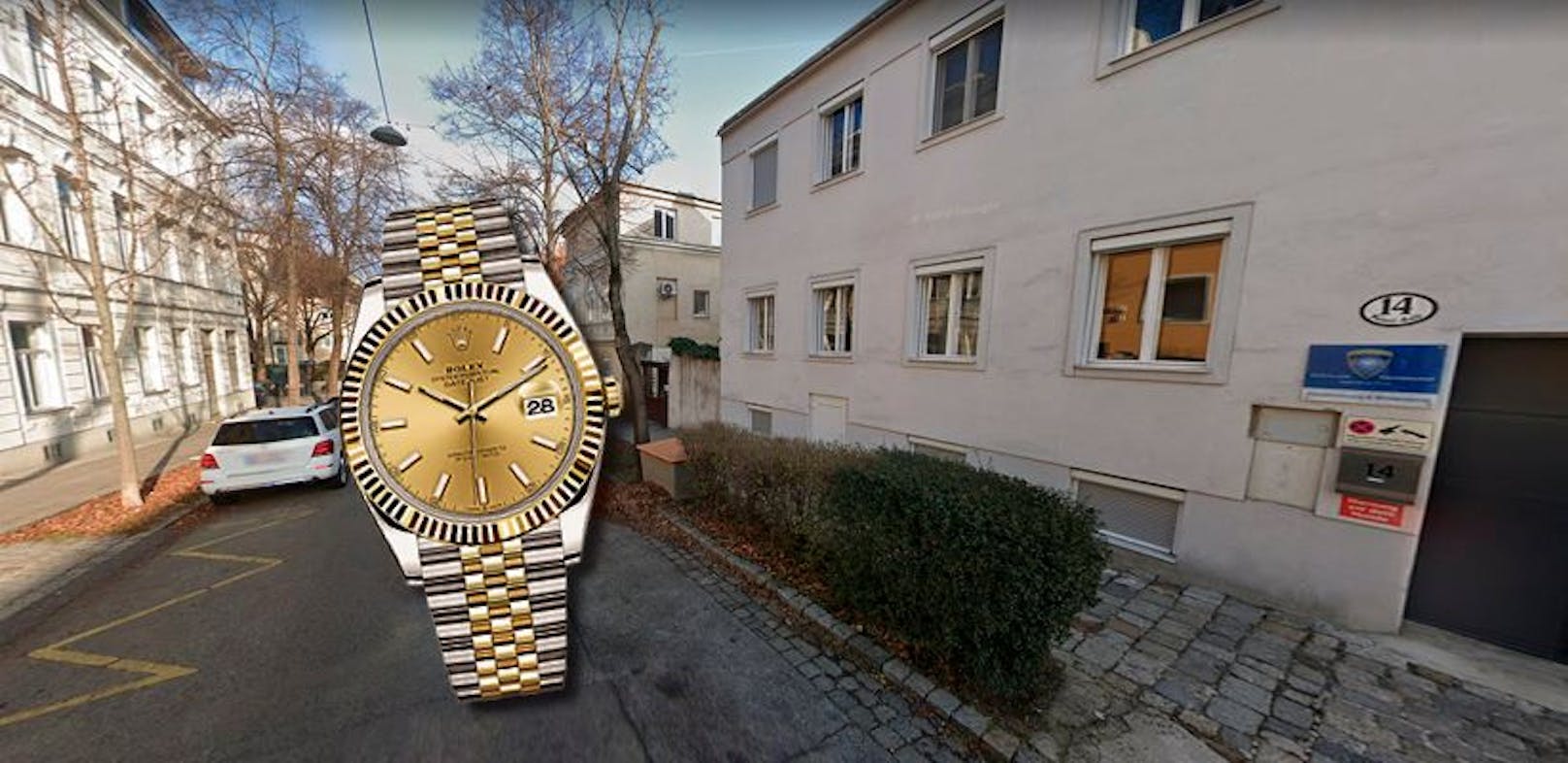 In der Salierigasse in Währing wurde ein Wiener am Samstagmittag beraubt. Eine Frau und ein Mann rissen ihm seine wertvolle Rolex vom Handgelenk.