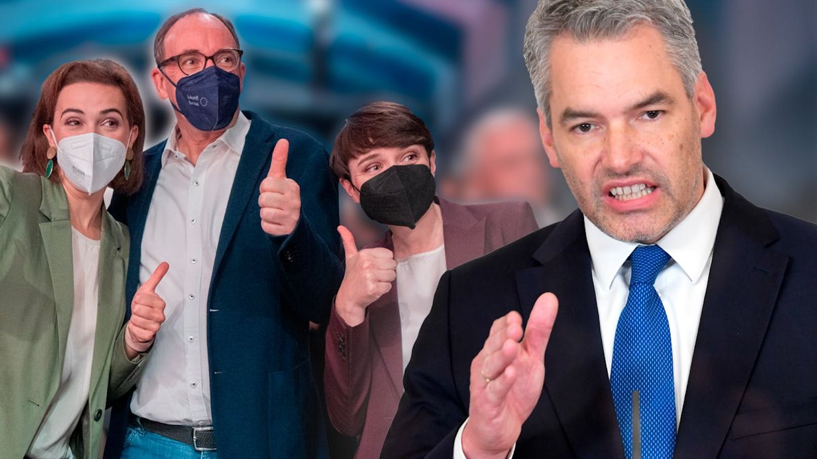 Die Grünen wollen Masken-Pflicht zurück, die Kanzlerpartei stemmt sich gegen neue Masken-Qual.
