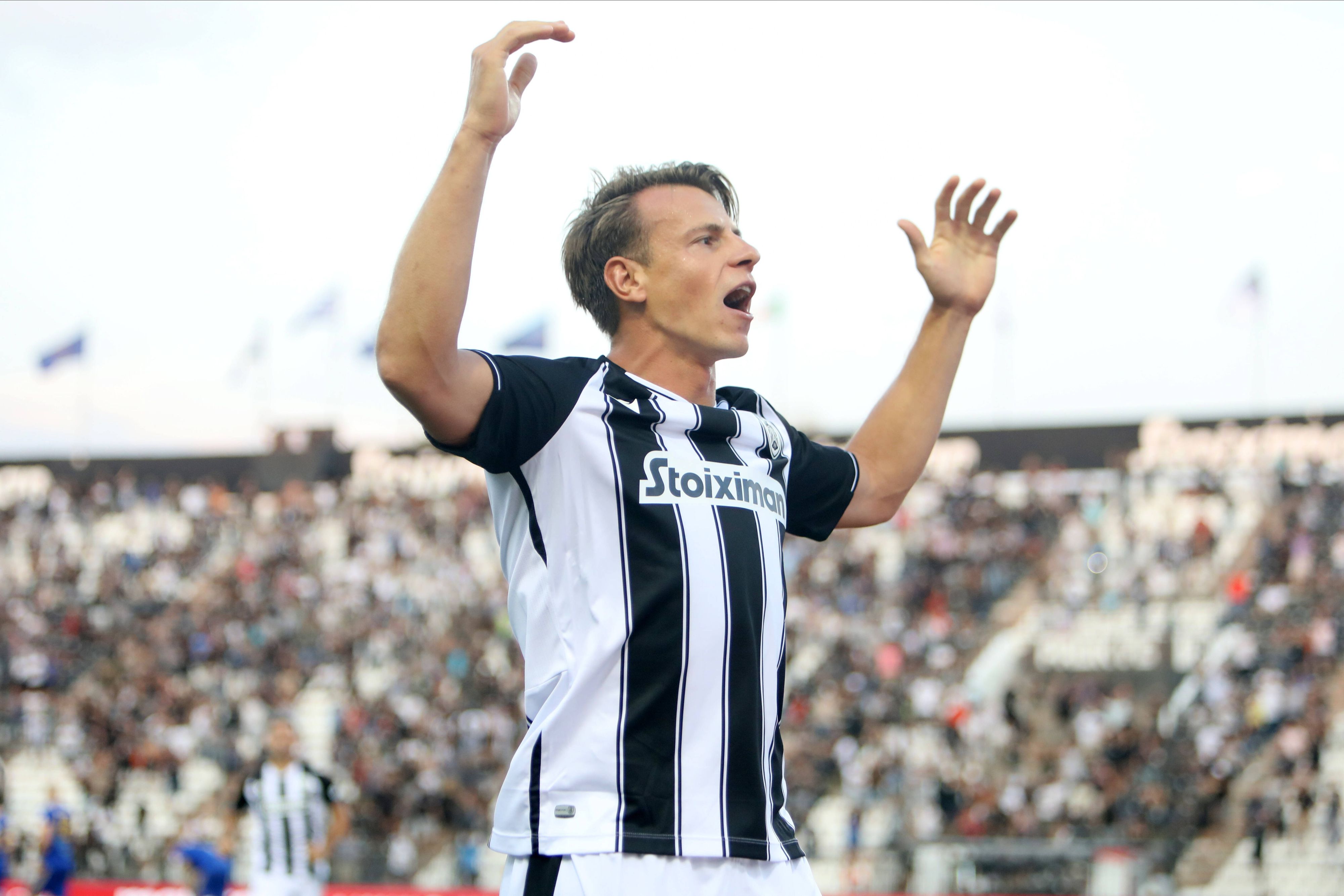 Stefan Schwab im Saloniki-Trikot