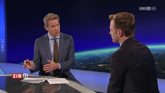 Militärexperte Franz-Stefan Gady zu Gast in der ZIB2 mit Martin Thür am 10. Oktober 2022.