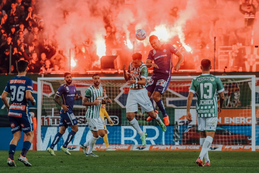 Rapid unterlag der Austria im Derby.