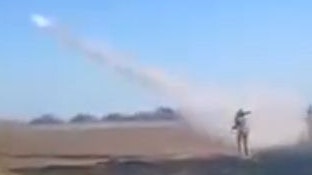 Der Moment, als die "Nadel" startet und die Verfolgung aufnimmt.