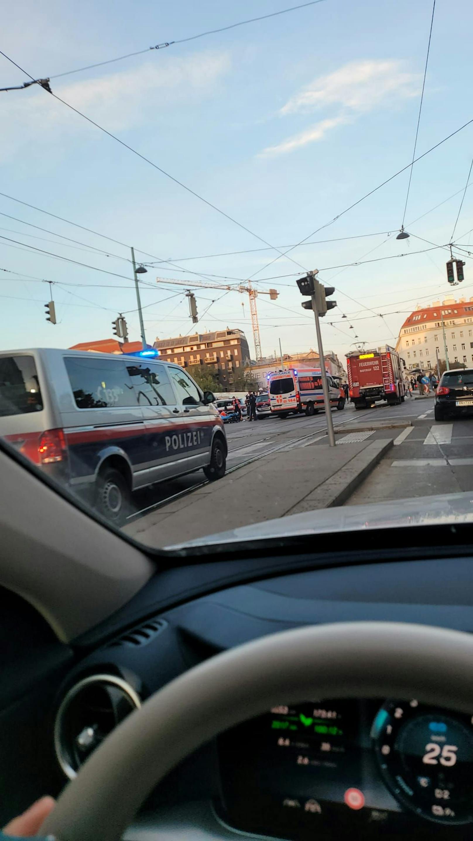 In der Alserbachstraße kam es am Montagnachmittag zu einem Verkehrsunfall.