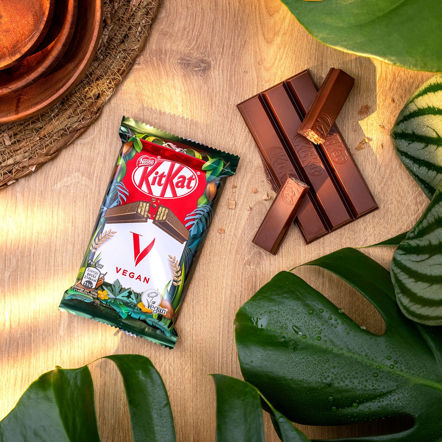 Das bekannte KitKat gibt es für kurze Zeit auch in einer veganen Version – die in Konsistenz und Geschmack dem Original in Nichts nachstehen soll.