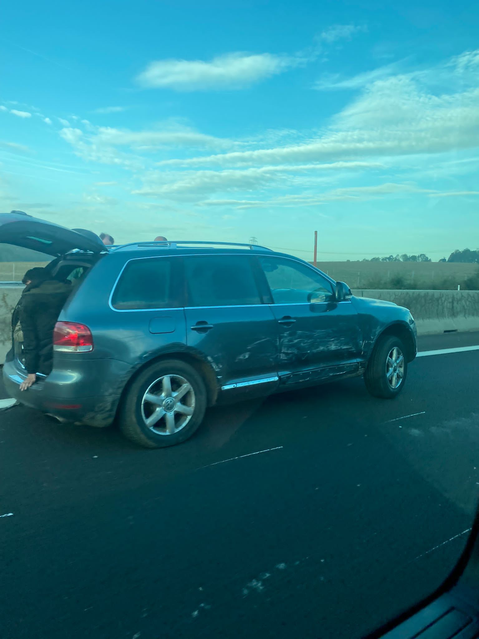 Ein Schlepper fuhr in Niederösterreich gegen ein Polizeiauto