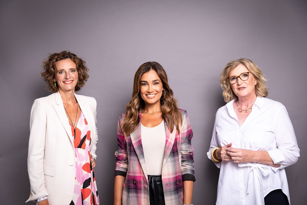 Der LEGO-Talk mit Jana Ina Zarrella, Dr. Katarzyna Mol-Wolf und Prof. Dr. Claudia Solzbacher.