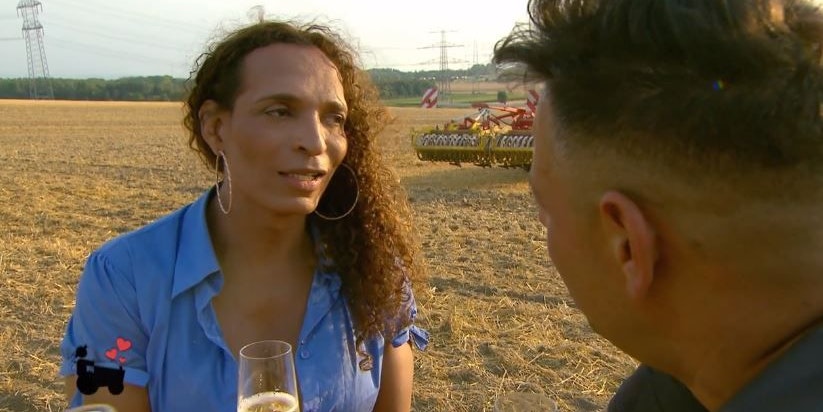 Felicia und Landwirt Marius 