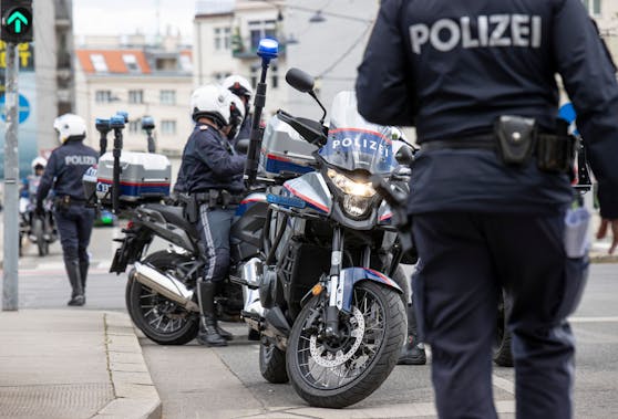 Ein Polizeieinsatz in Wien. Symbolbild. 