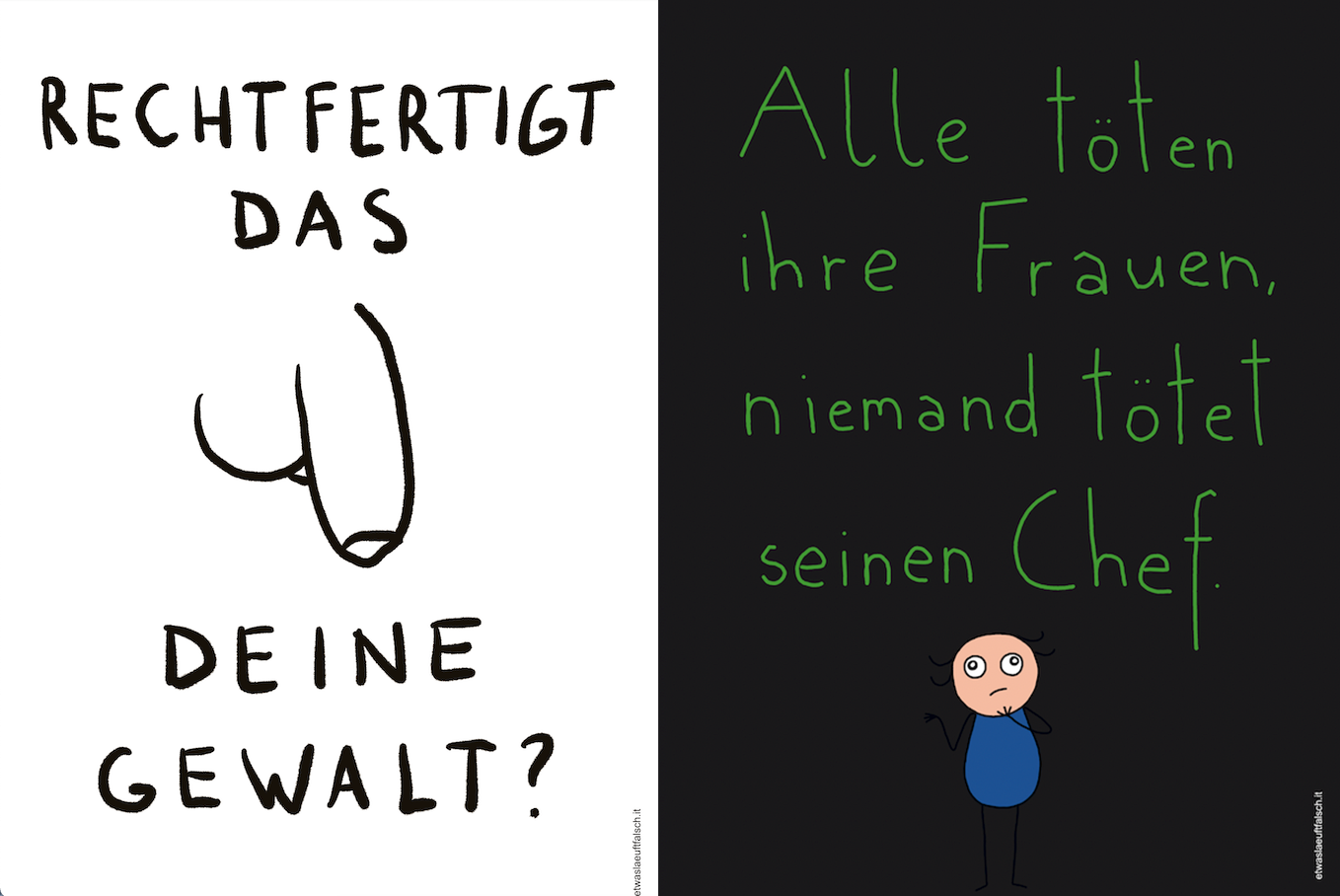 Penis-Plakat gegen Gewalt an Frauen erregt die Gemüter