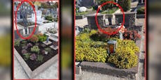 Unbekannter räumt Gräber leer – Polizei ermittelt