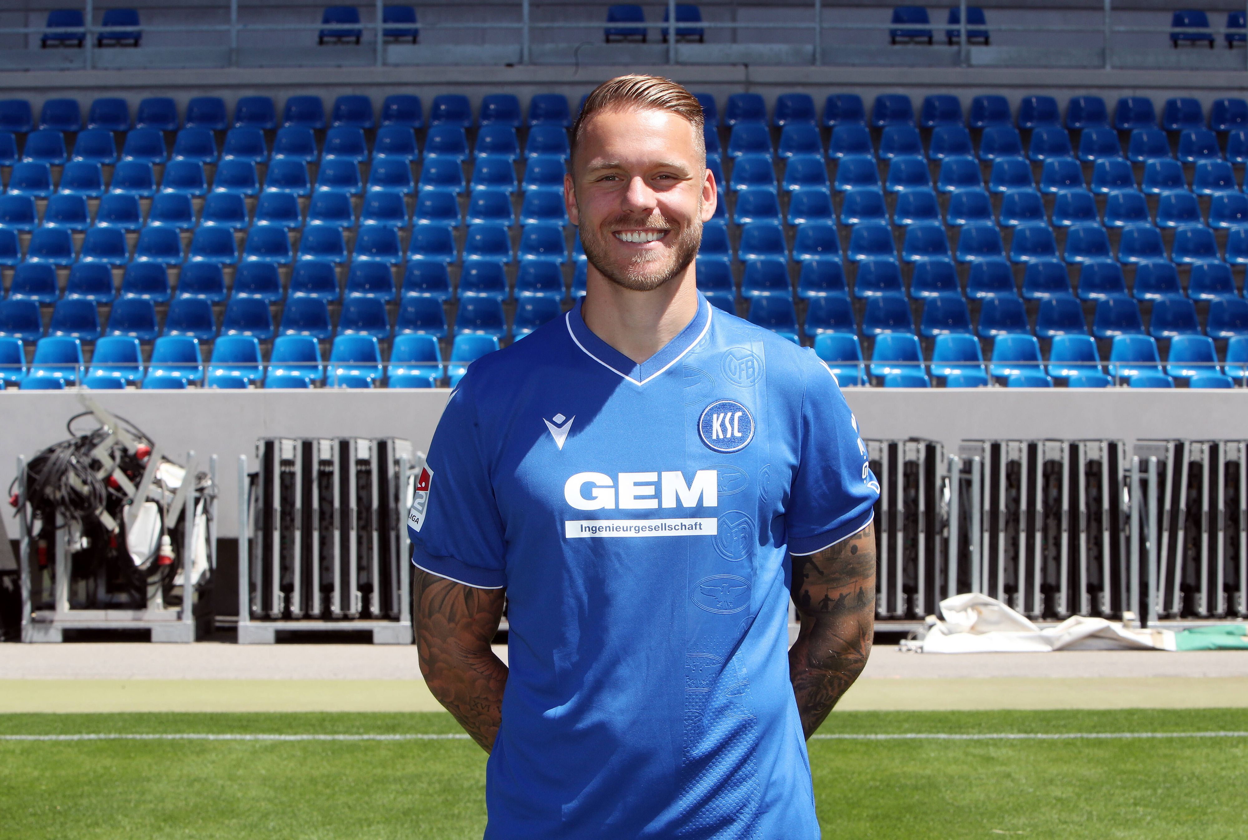 KSC-Abwehrspieler Marcel Franke spendet Blut-Stammzellen.