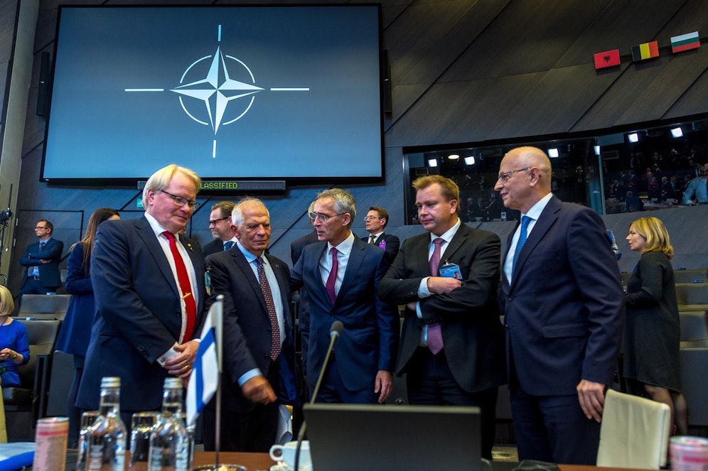 Die Nukleare Planungsgruppe der Nato ist am 13. Oktober 2022 in Brüssel zusammengekommen.