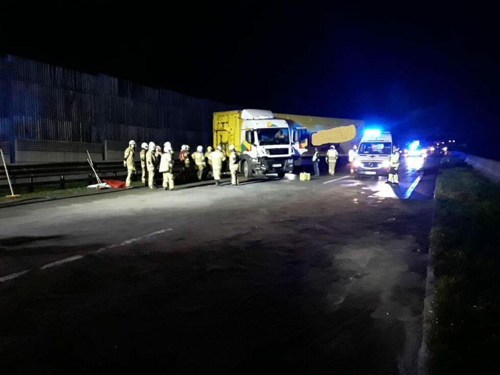 Der Lkw-Unfall sorgte für eine Sperre der A1.