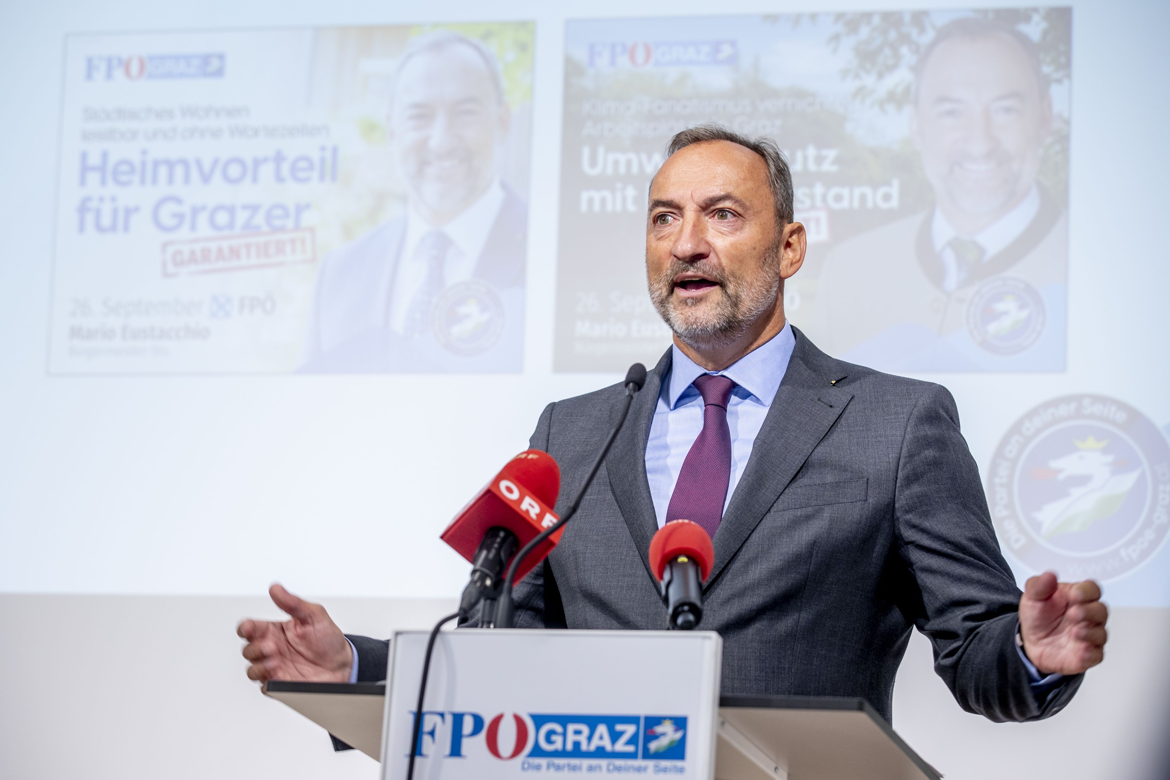 Mario Eustacchio (FPÖ) war von April 2017 bis November 2021 Vizebürgermeister von Graz.