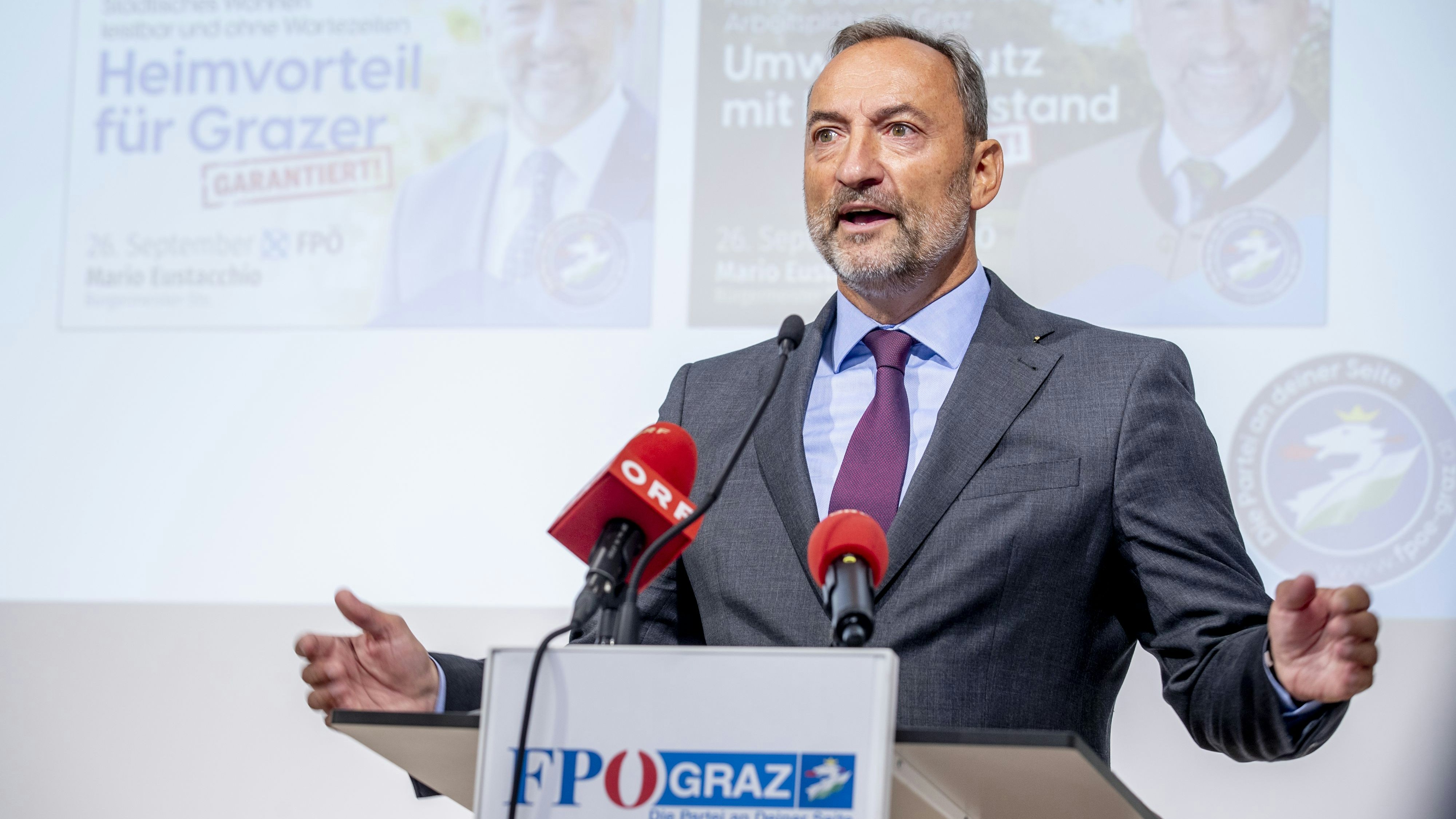 Mario Eustacchio (FPÖ) war von April 2017 bis November 2021 Vizebürgermeister von Graz.