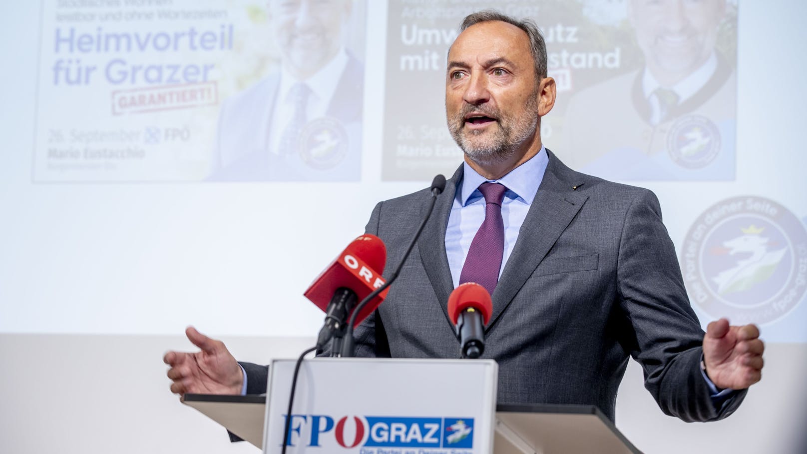 Mario Eustacchio (FPÖ) war von April 2017 bis November 2021 Vizebürgermeister von Graz.