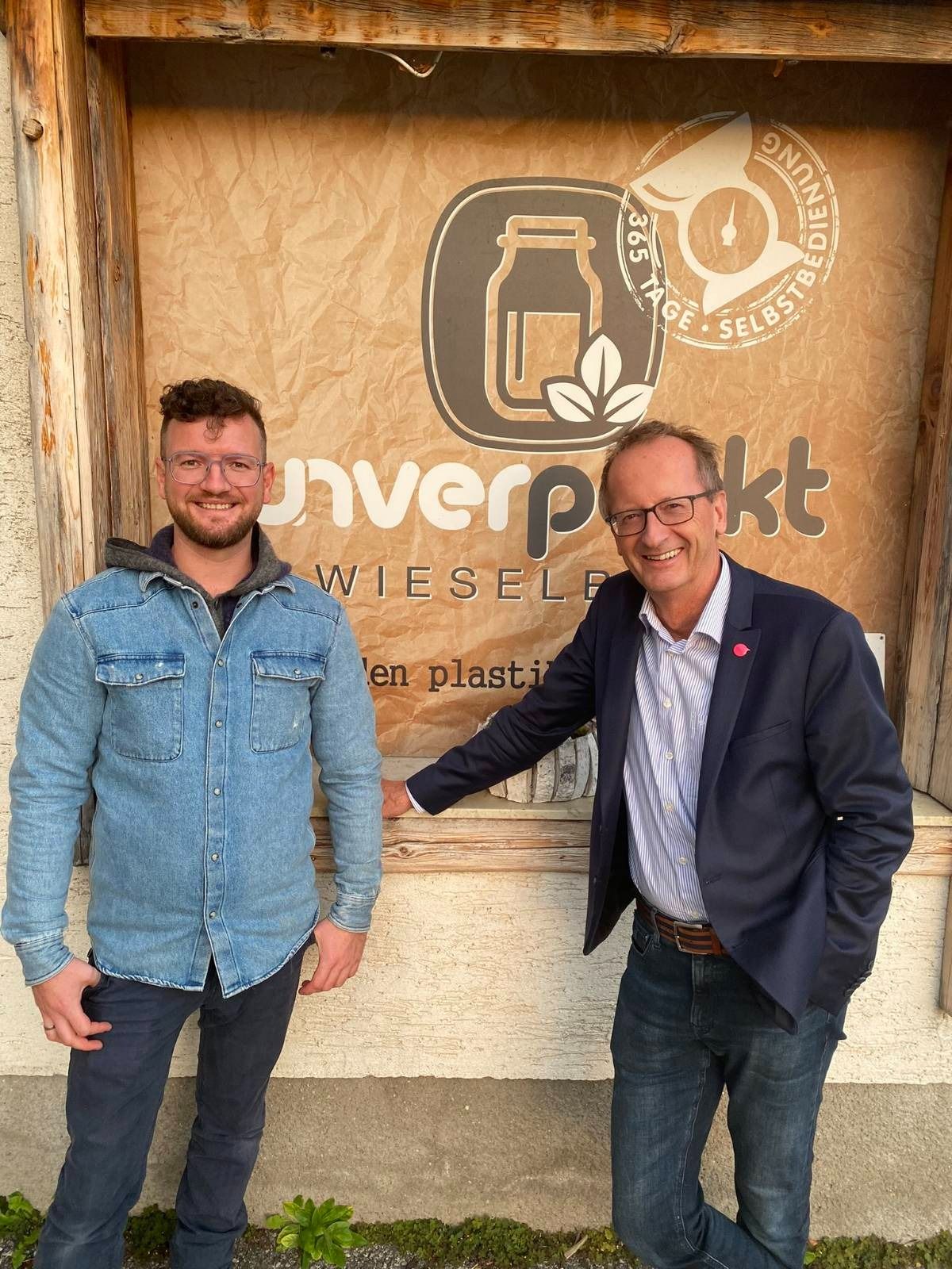 Helmut Hofer-Gruber bei "Unverpackt Austria" in Wieselburg.