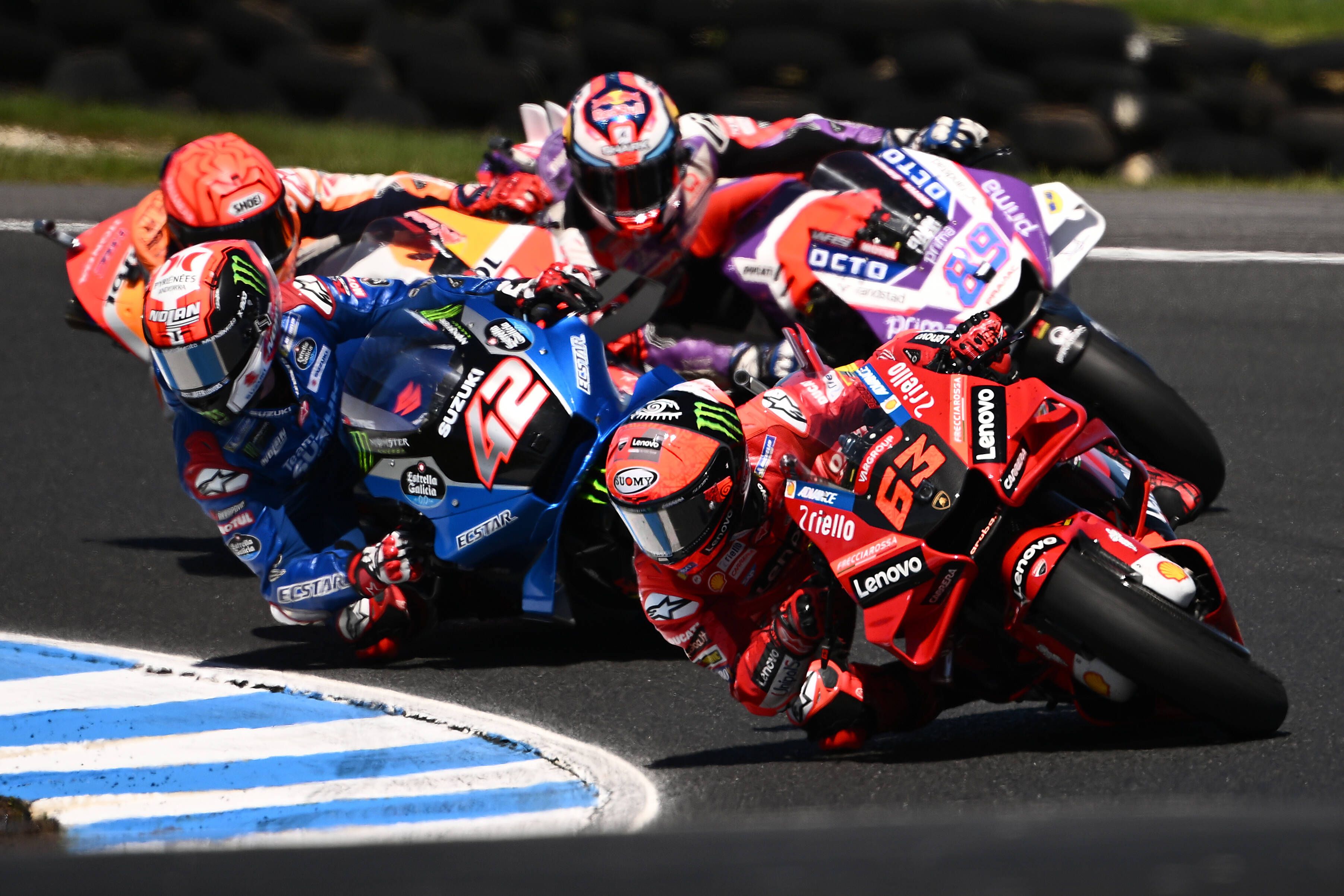 Francesco Bagnaia führt die WM an. 