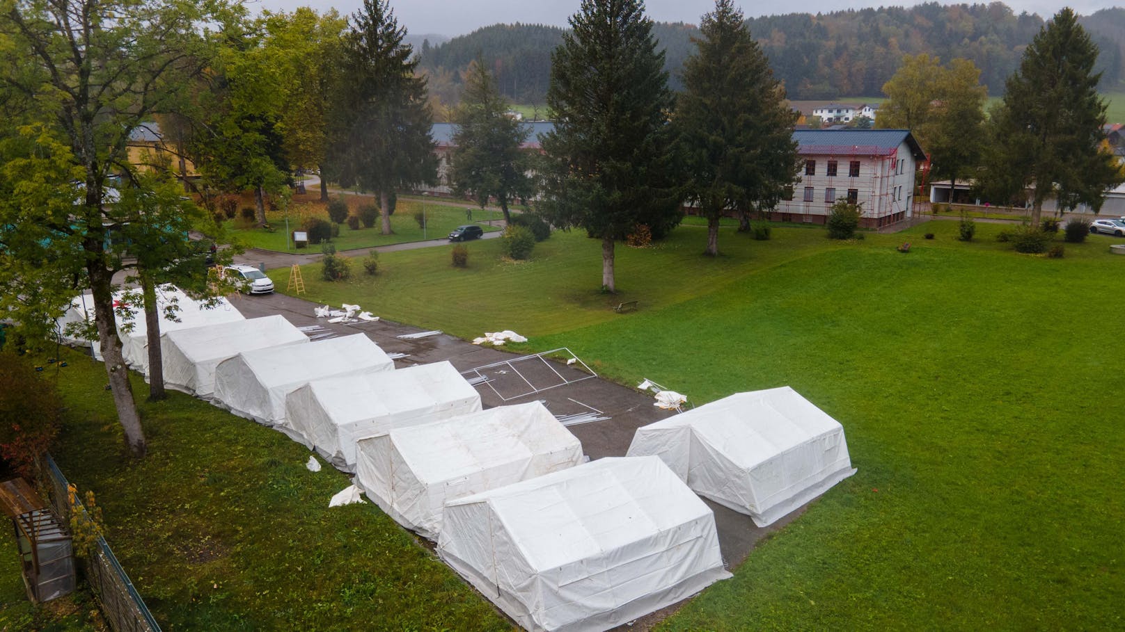 Die beheizten Zelte in Oberösterreich.