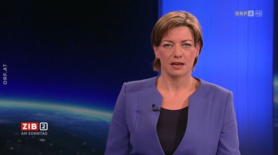Marie-Claire Zimmermann moderierte die ZIB2 am Sonntag.