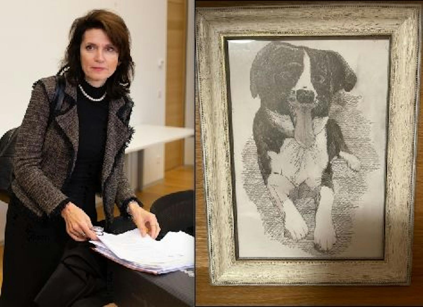 Hundebild wird versteigert; Anwältin Astrid Wagner